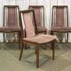 Suite de 4 chaises GPlan en teck des années 1980