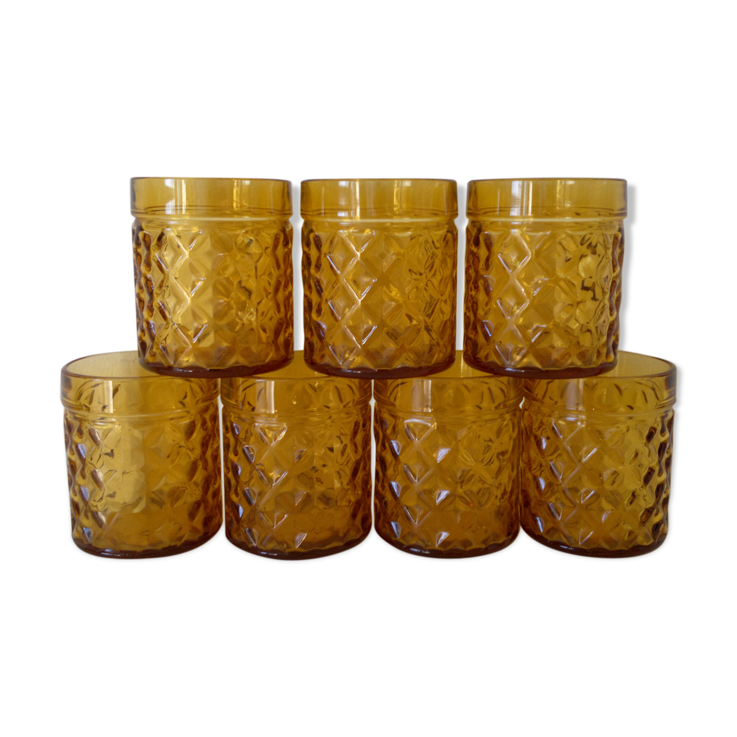 Set of seven drinks pineapple vintage