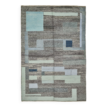 Tapis boho recyclé turc fait main 253 cm x 373 cm