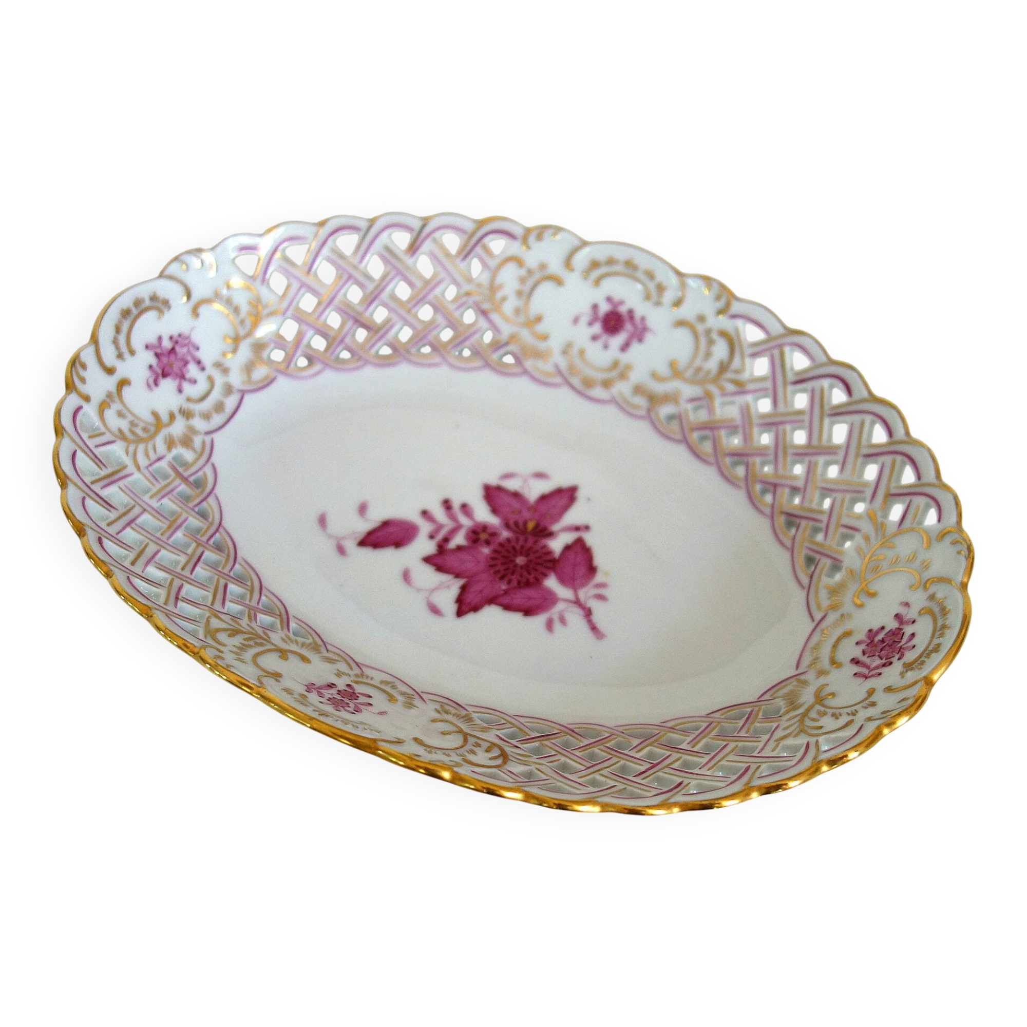 Openwork porcelain cup, Herend factory, Hungary