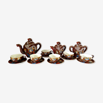Hand-painted Japanese tea set