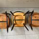 3 vintage Fanett chairs, Tapiovaara model, Stol Kamnik edition