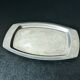 Retro Minimalist Silver Metal Butter Dish 20 cm