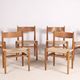 6x Hans J. Wegner Dining Chair CH36 in Oak, 1970s Denmark