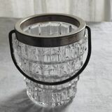 Seau à glace en verre vintage
