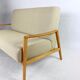 Vintage beige boucle 2-3 person sofa, 1970s
