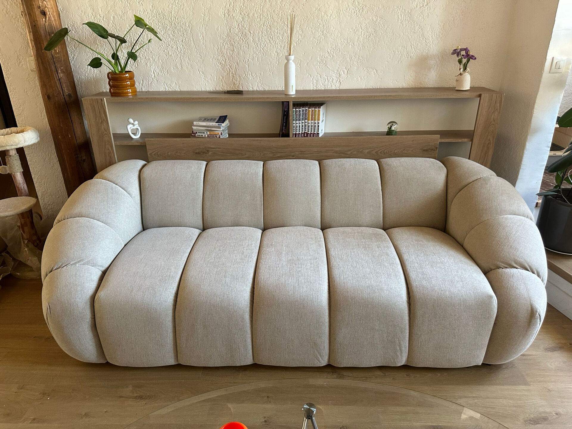 Two-seater sofa - contemporary design - as new condition
