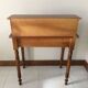 Bureau merisier à tablette rétractable