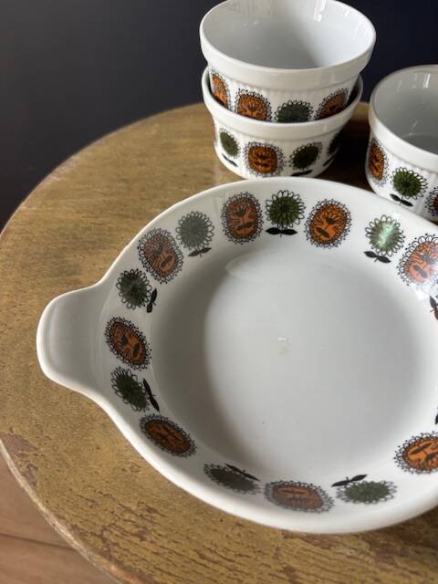 Vintage Sarreguemines Service - Fired Porcelain