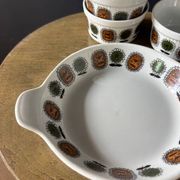 Service vintage Sarreguemines - porcelaine à feu