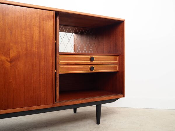 Buffet en teck, design danois, années 60, designer : EW Bach