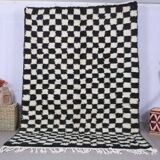 Handmade wool Berber rug 250x150 cm