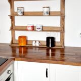 Old wall or standing shelf in solid pine