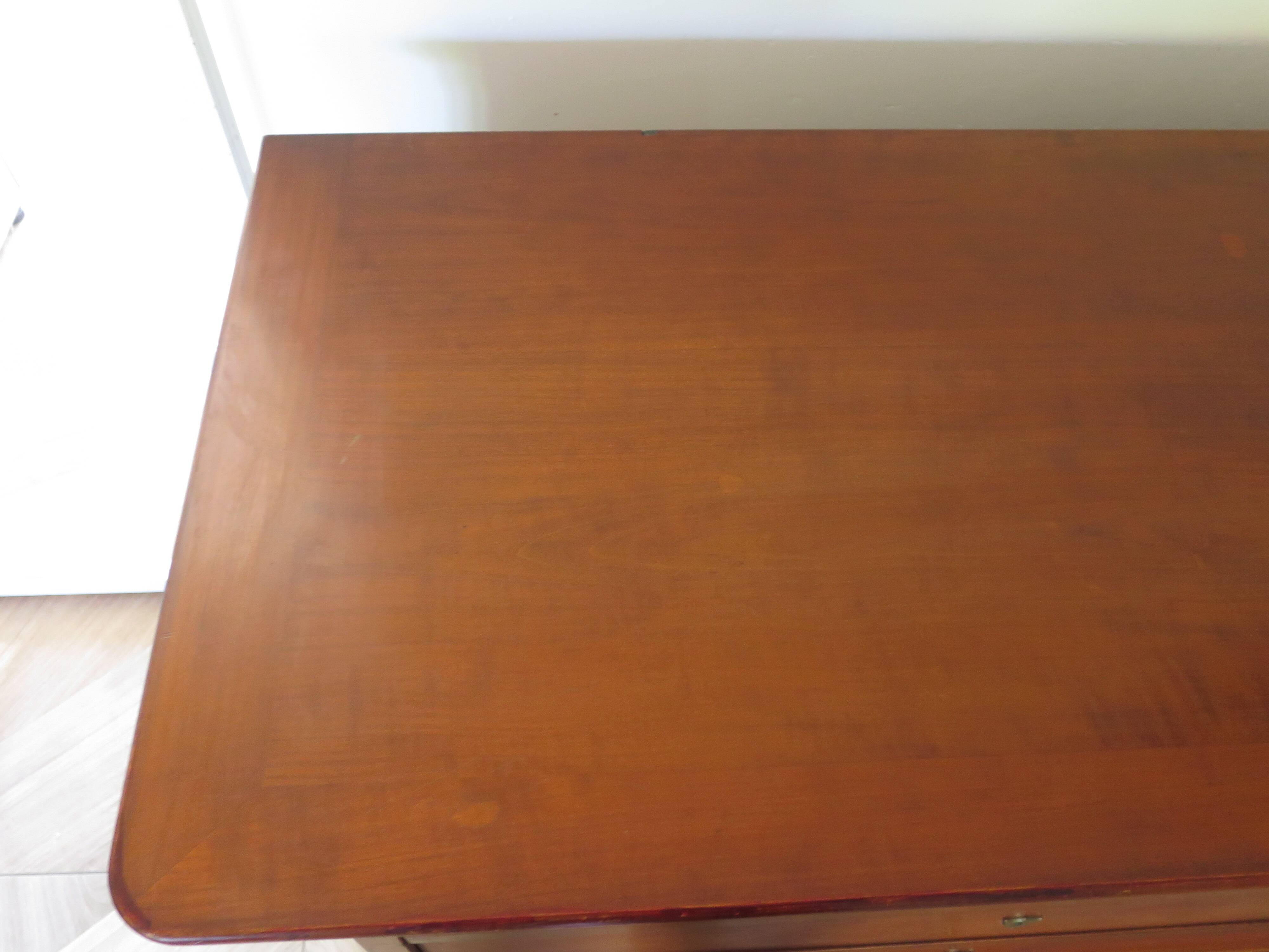 Beautiful Louis Philippe chest of drawers with 4 drawers - 3 locks - in cherry wood - 1980s