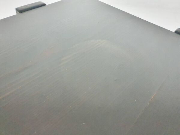 Table d'appoint carrée brun foncé dans le style de Porada Arredi, années 1960