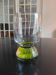 Vase évasé en verre bullé
