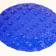 Vintage dark blue decorative plate in glass, Italy, 1960s.