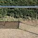 70s dining table in tubular chrome metal and smoked glass