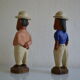 Couple de colons statuettes Africaines
