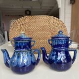 Old enameled coffee pot