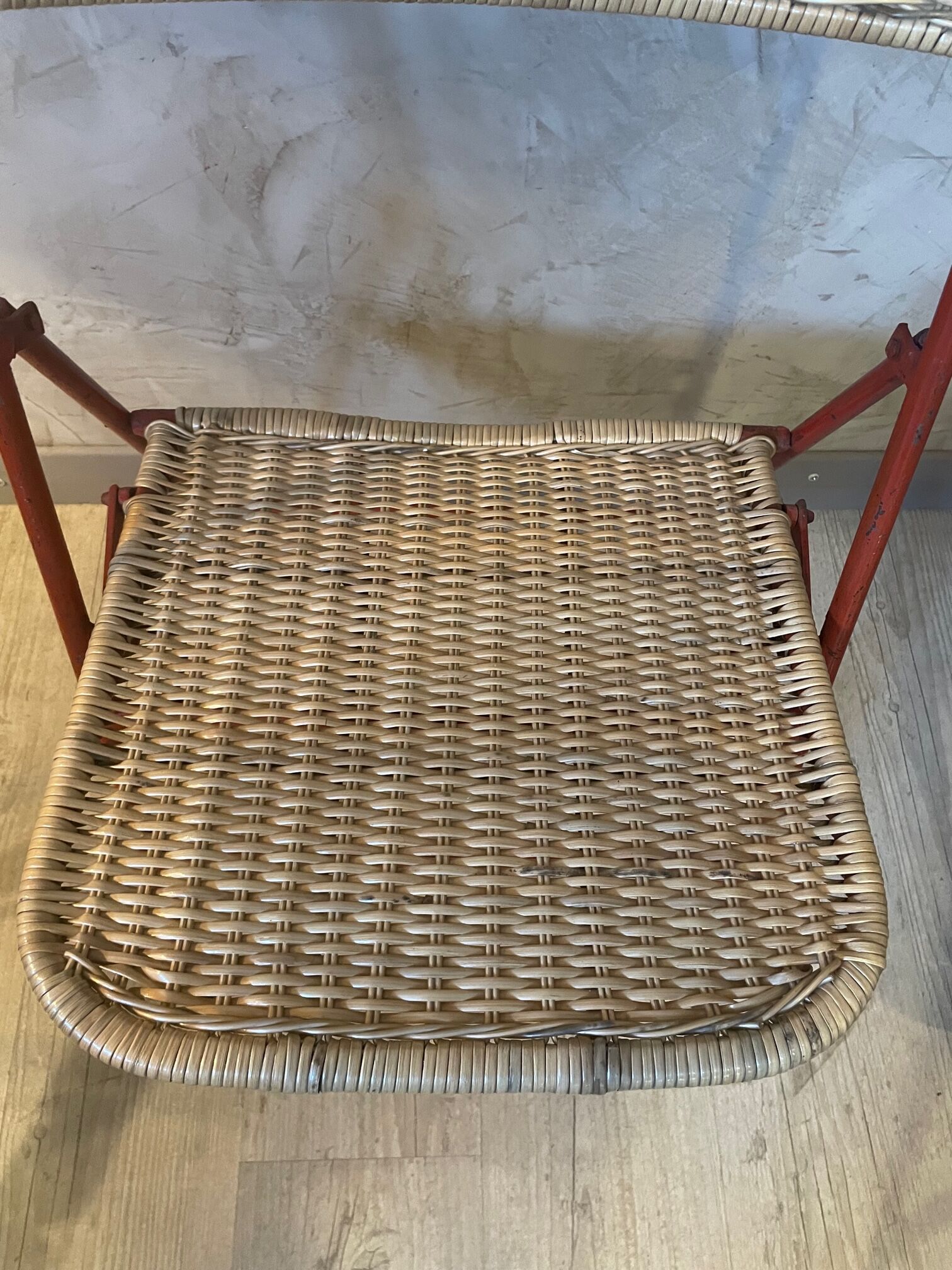 Set of 3 rattan chairs