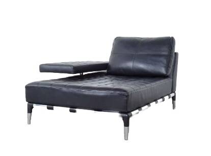 Cassina Privé 231 Lounge by Philippe Stark Luxury Black Leather Sofa
