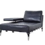 Cassina Privé 231 Lounge by Philippe Stark Luxury Black Leather Sofa