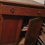 Low solid wood buffet