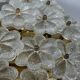 1960s/70s Ceiling Lamp Ernst Palme made of brass and glass, Germany