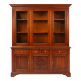 English Wooden Bookcase Cabinet, 1950s