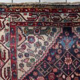 Antique Persian Hamadan handmade rug 3.8' x 6.7' 1920s - 1C1215