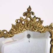 Miroir de toilette ancien en bronze, Europe, XIX-XX siècle