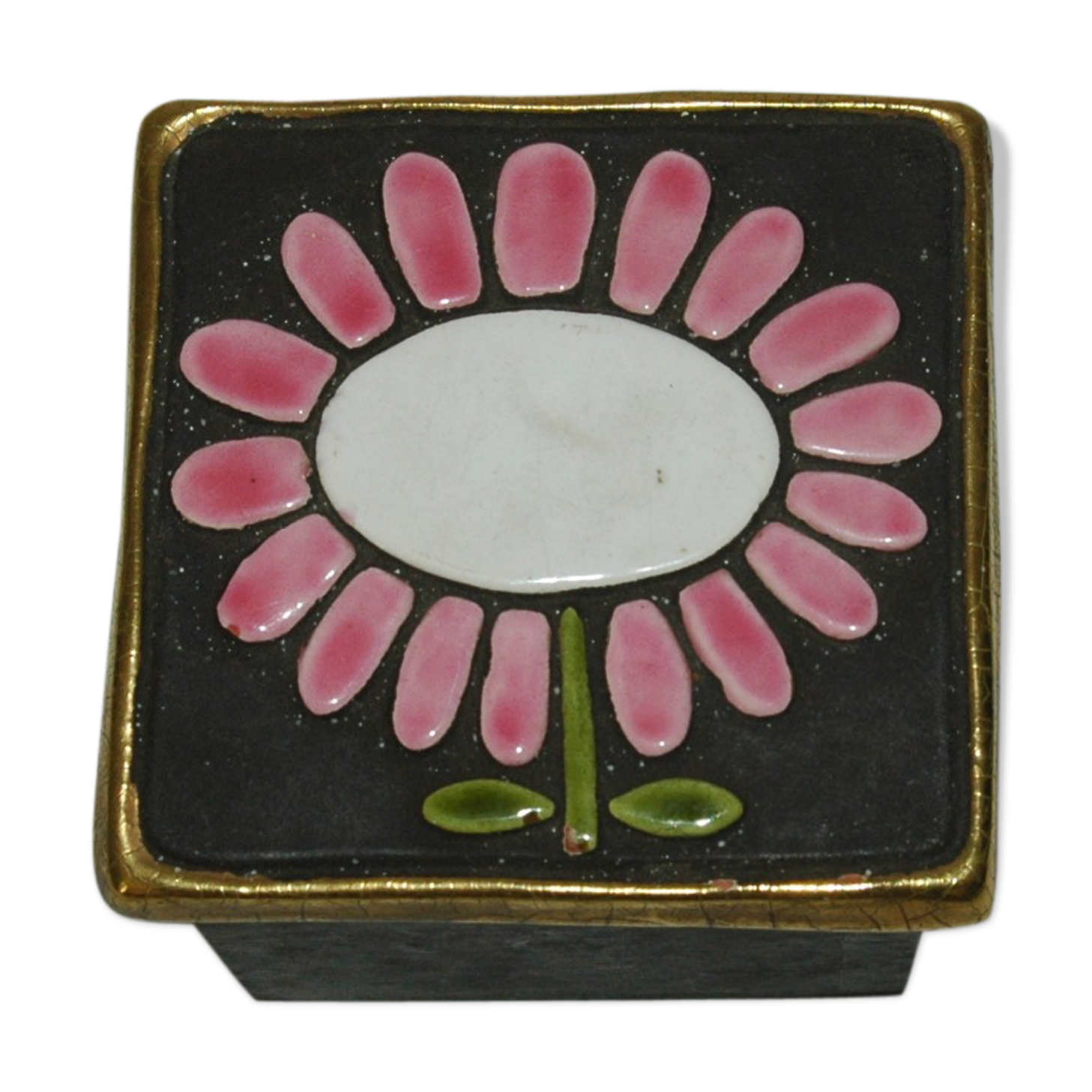 François Lembo Vallauris ceramic lid box