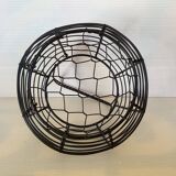 Black metal egg basket