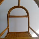 Rattan and bamboo shelf