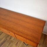 Scandinavian sideboard teak and metal row