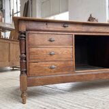 Drapery oak counter 1900