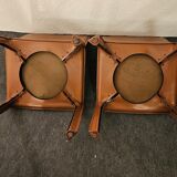 Bellini style brown leather zipped chair, Italian design