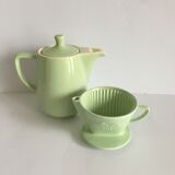Melitta ceramic coffeepot & filter, 1960