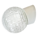 Vintage White Porcelain Wall Light, 1970s