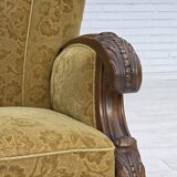 1960s, Danish armchair, furniture wool, solid oak wood.