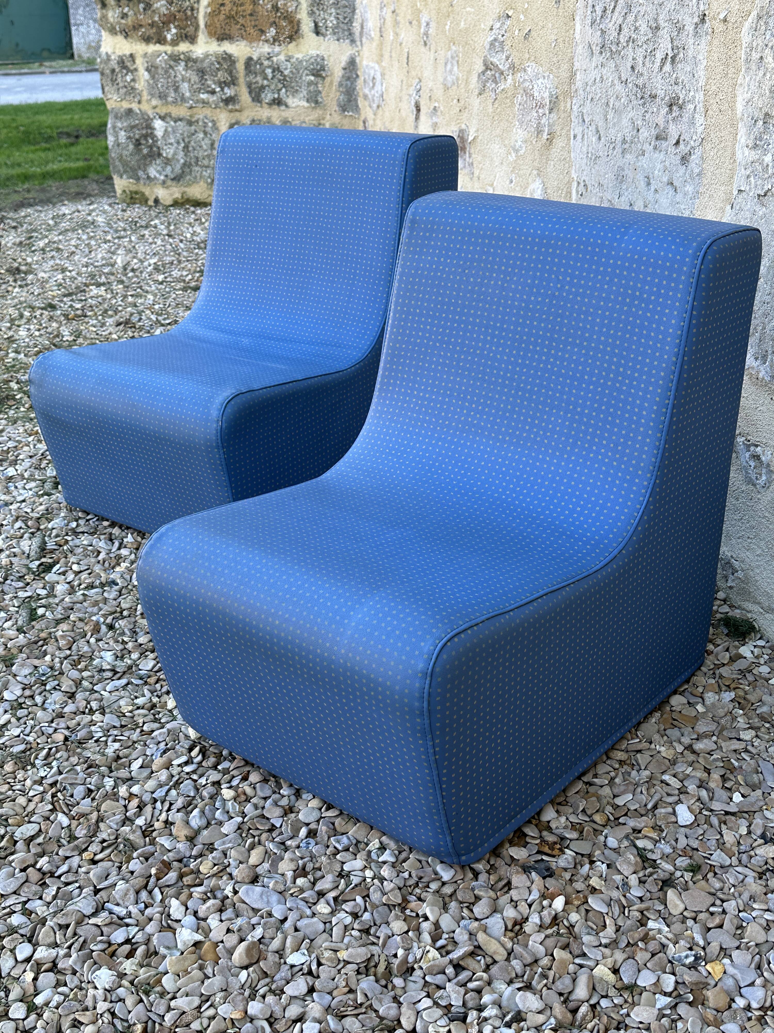 Pair of vintage children's armchairs from the 70s and 80s