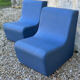 Pair of vintage children's armchairs from the 70s and 80s