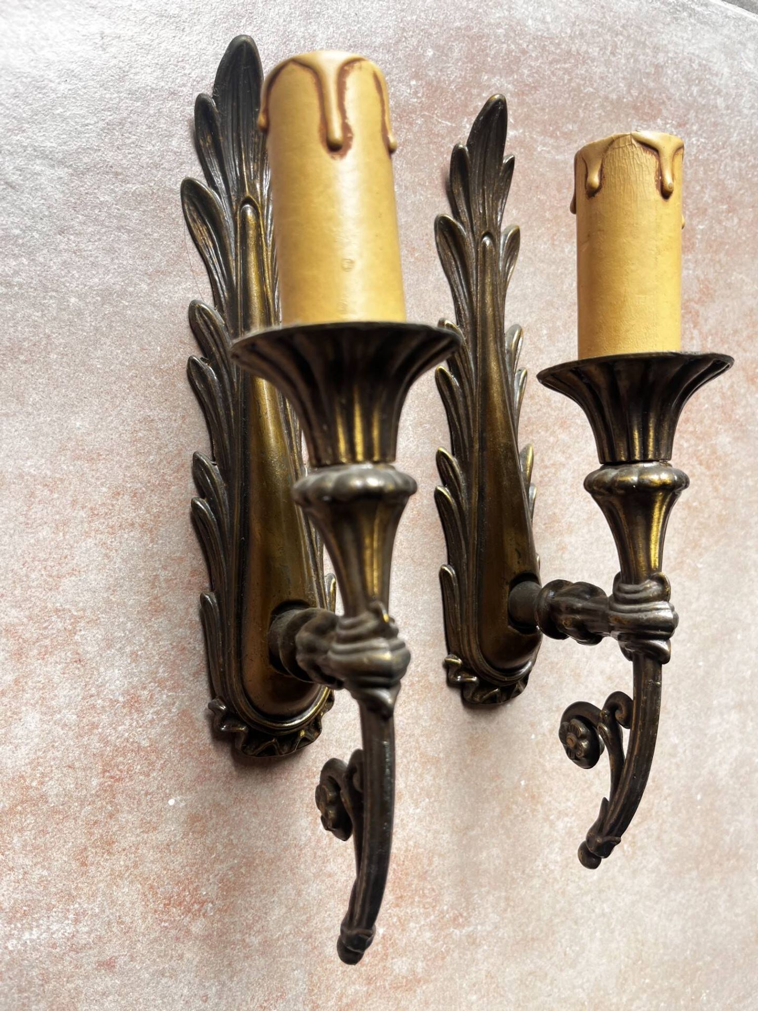 Pair of antique wall sconces