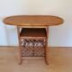 Salon de jardin en rotin console et deux fauteuils