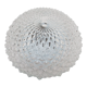 Ceiling lamp or wall lamp in cut glass and metal