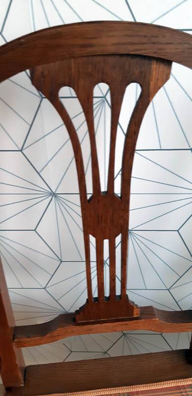 Lot de 2 chaises art déco vintage.
