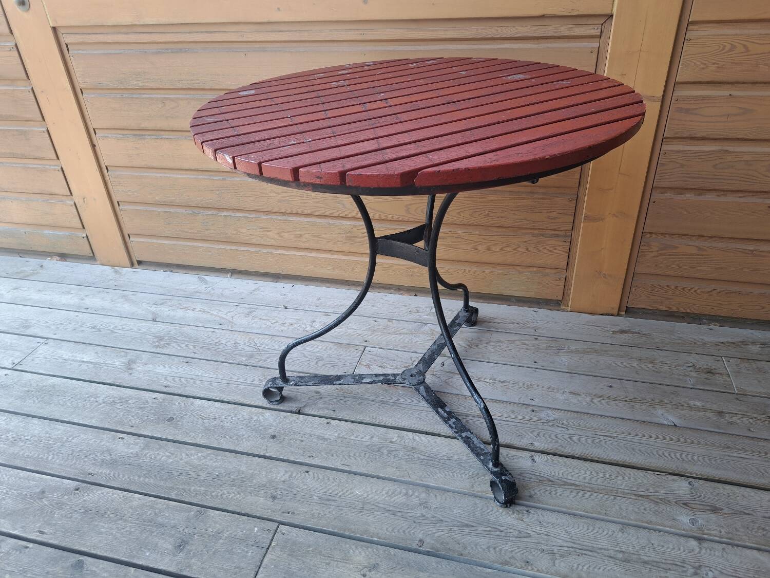 Lot de 2 tables rondes de jardin