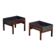Cache-Pot Minimaliste Mid-Century en Palissandre, Danemark, 1960s, Set de 2