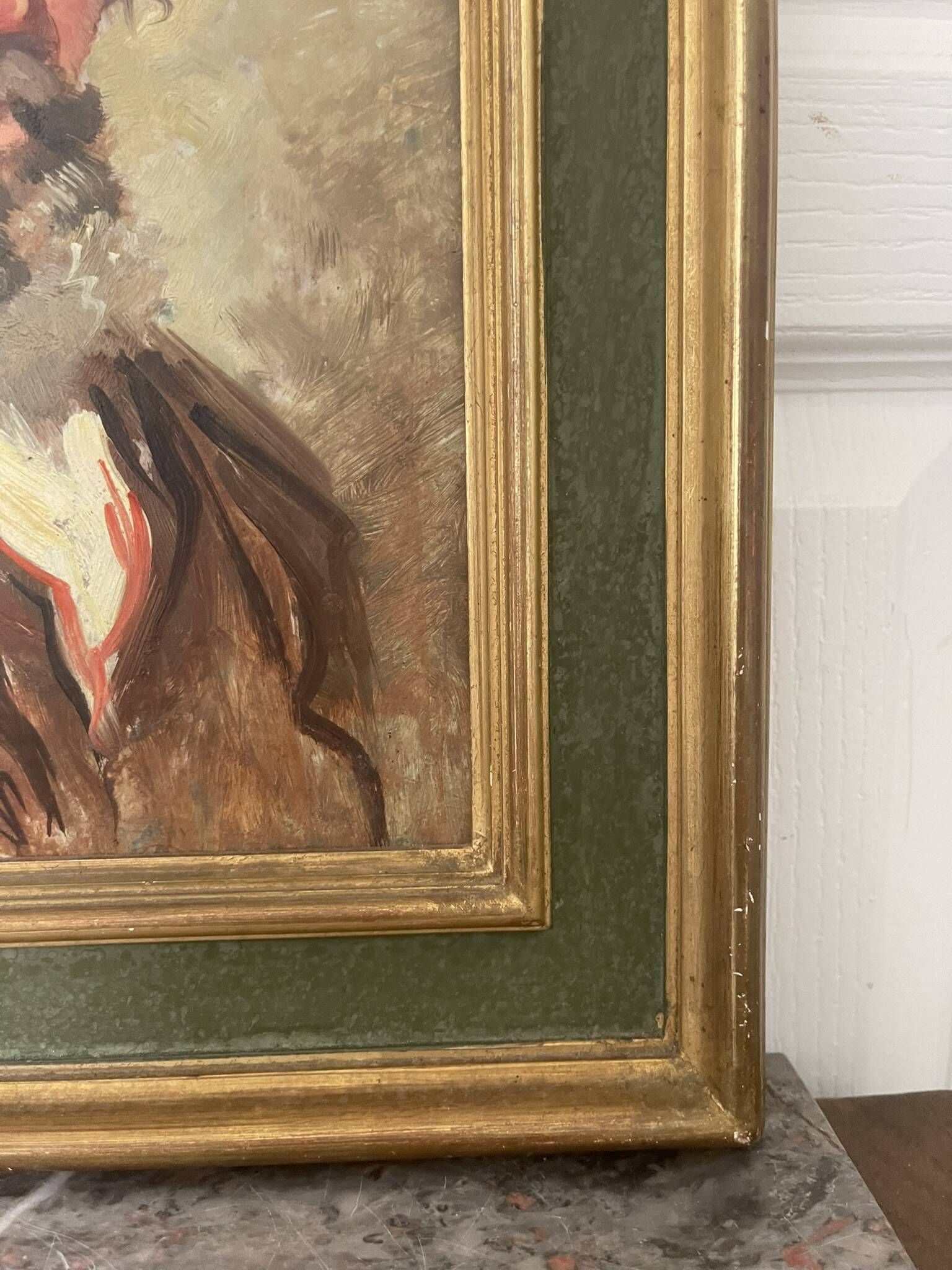 Old Oil Painting Portrait of an Old Man Signed CARDELLA
